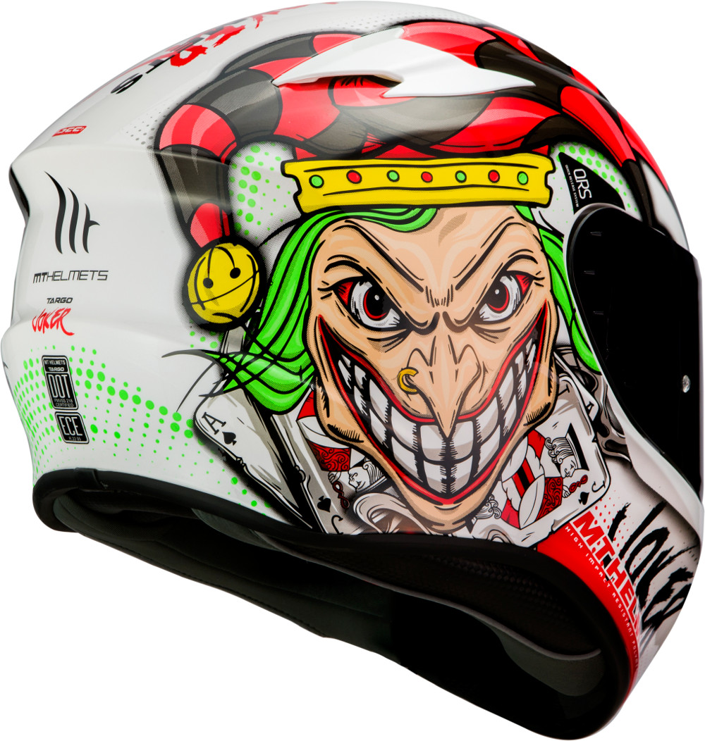 MT CASCO  JOCKER A0 BLANCO BRILLO