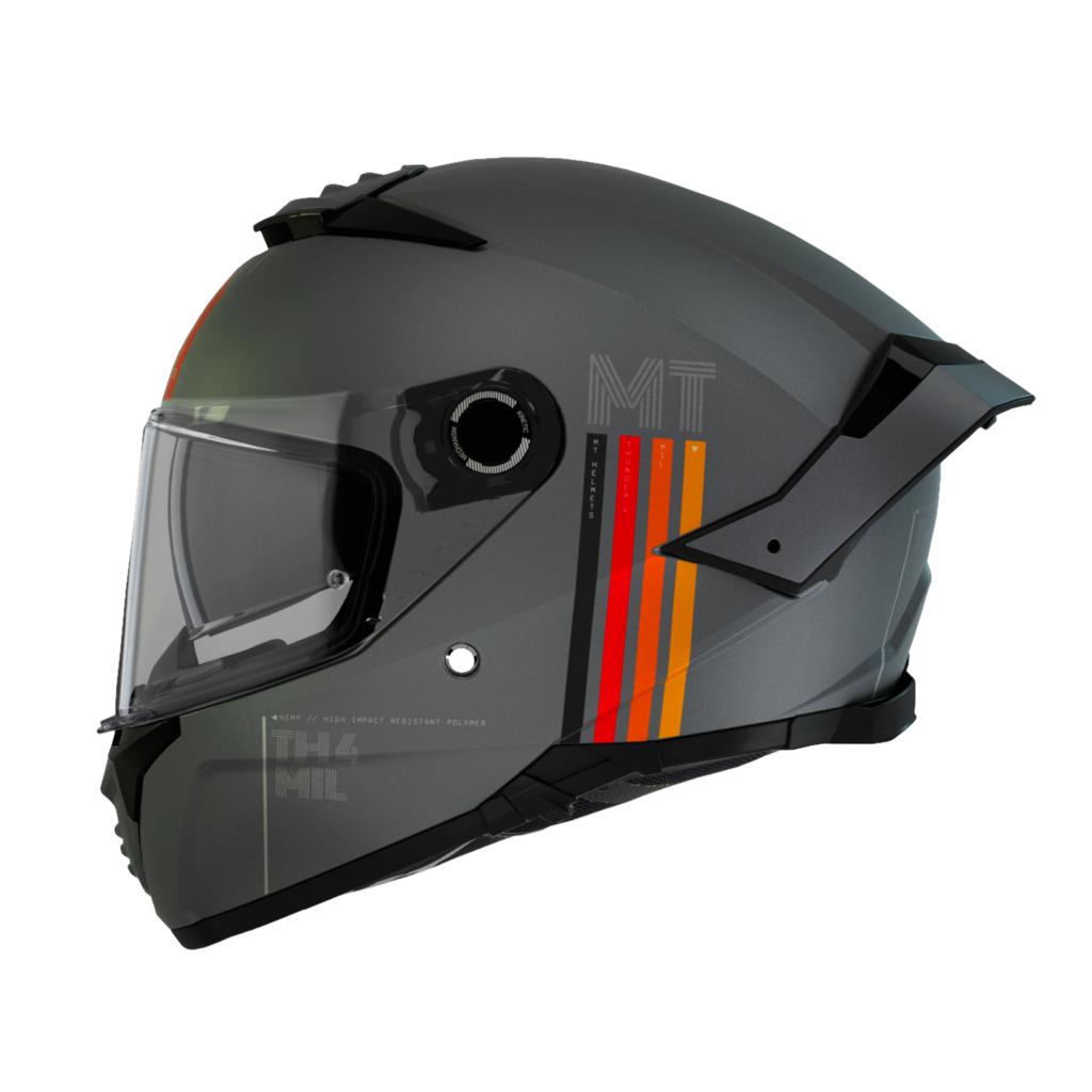 MT CASCO THUNDER 4 MILC2 GRIS MATE