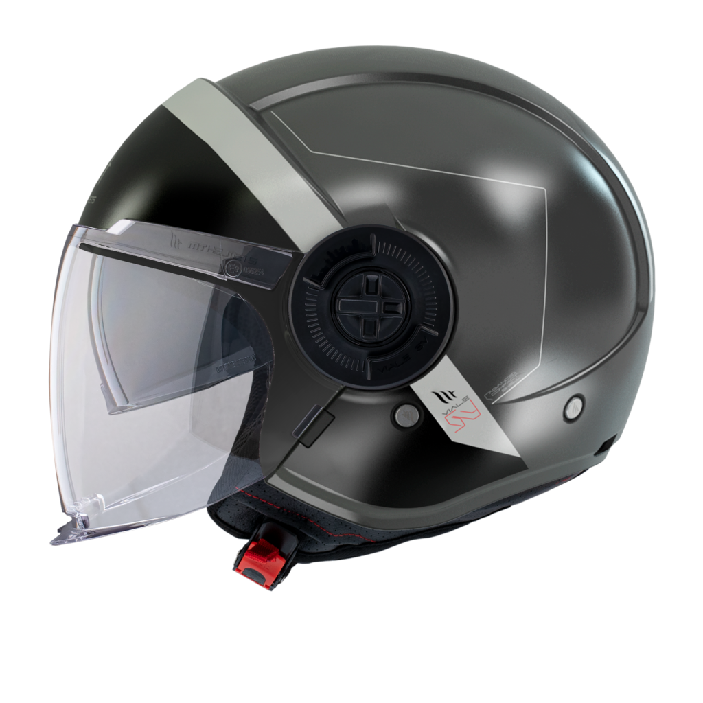 MT CASCO VIALE JET 68D2 GRIS BLANCO NEGRO