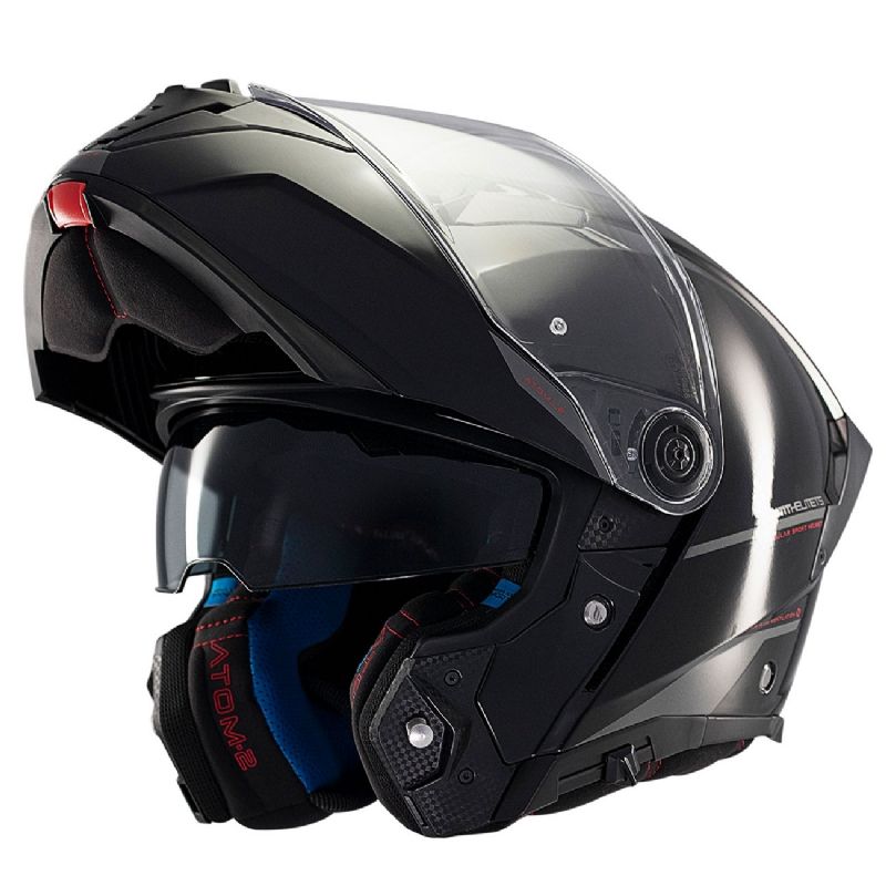 MT CASCO ATOM 2 MODULAR NEGRO BRILLO A1 SOLID