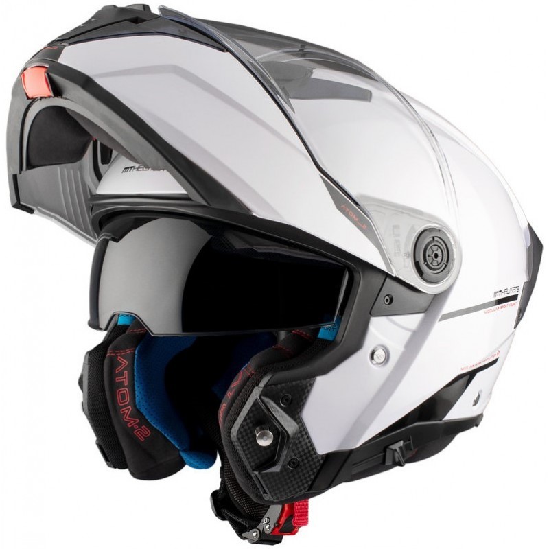 CASCO ATOM 2 SV SOLID A0 BLANCO BRILLO
