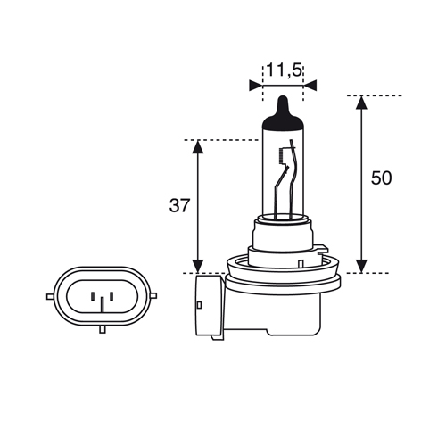 AMOLUX LAM.FARO H8 12/35W PGJ19-1