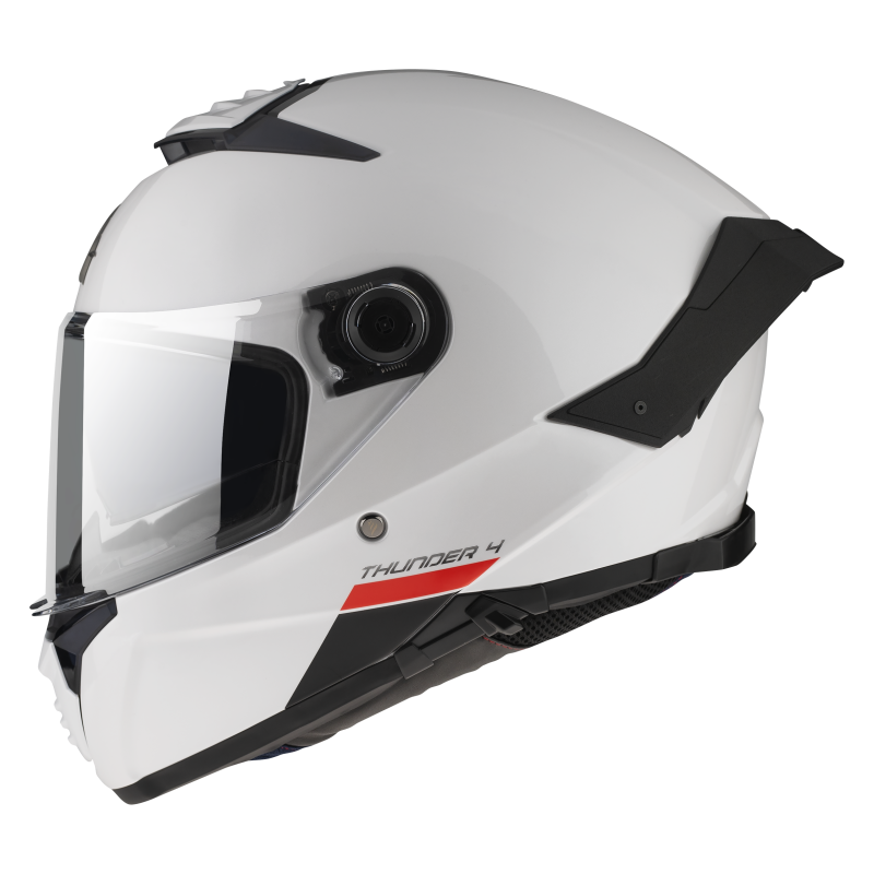 MT CASCO THUNDER 4 SV BLANCO  BRILLO A0 (XS)
