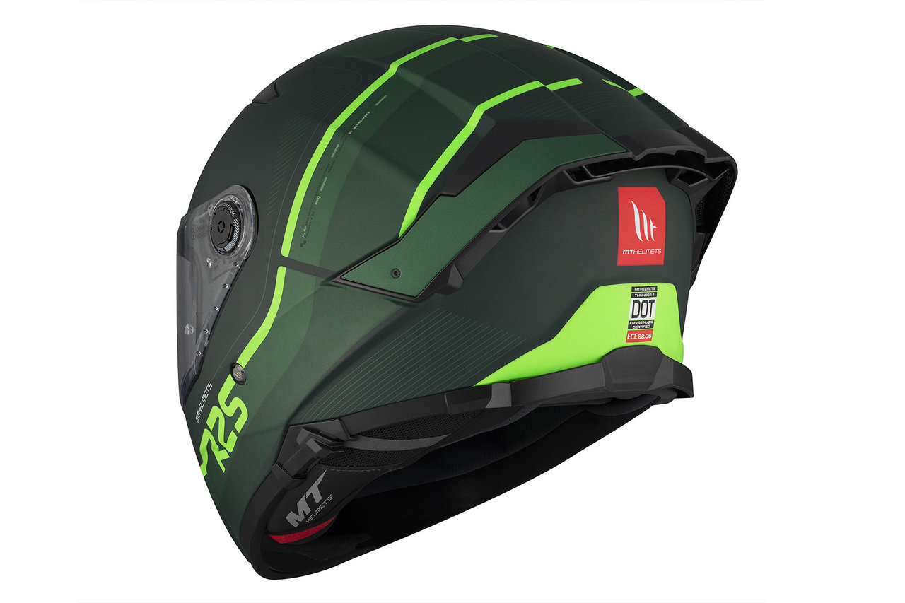 CASCO MT THUNDER 4 SV R25 VERDE C6 MATE (XS)