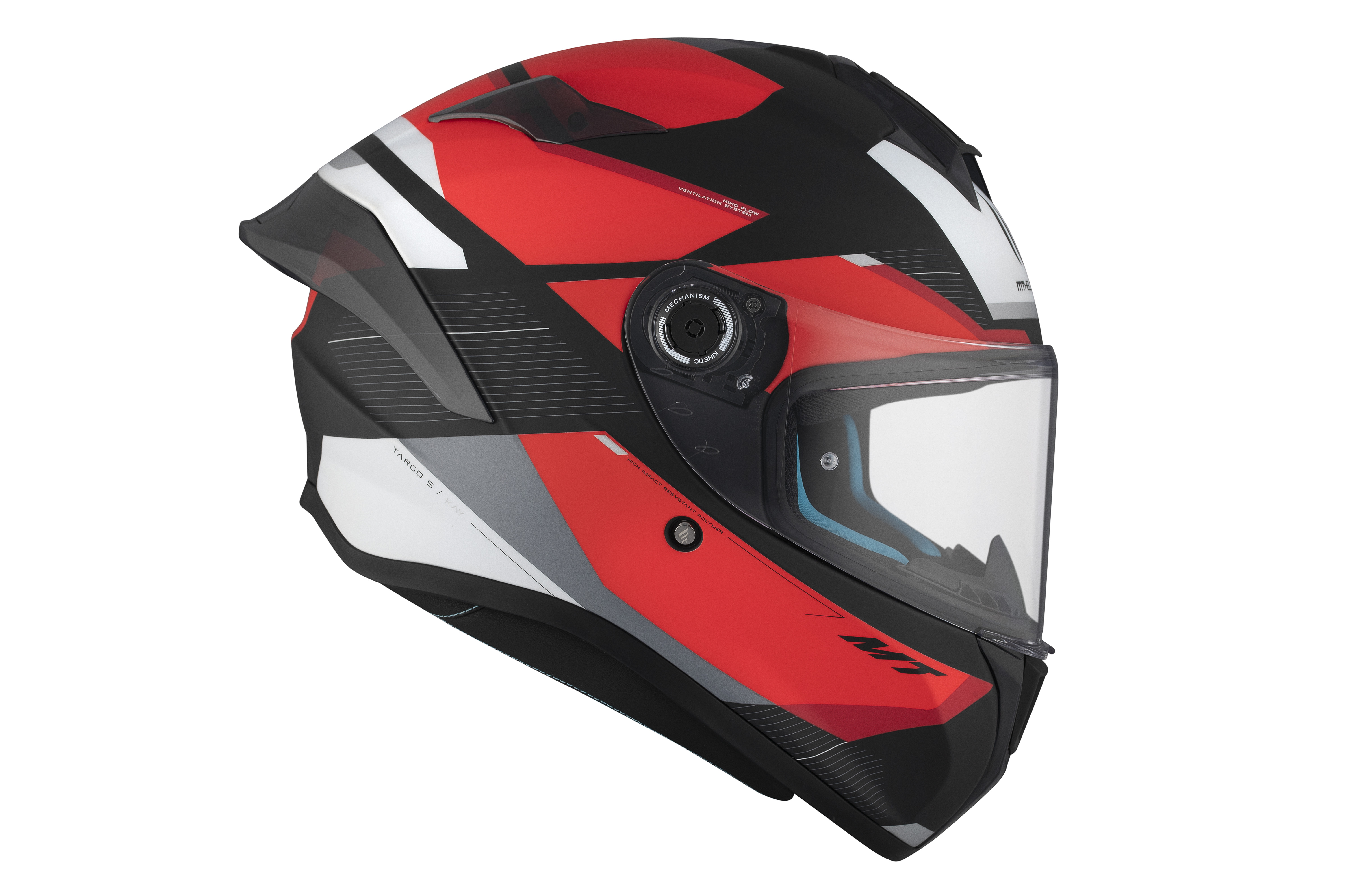 CASCO INTEGRAL MT TARGO S KAY B5 ROJO MATE (XS)