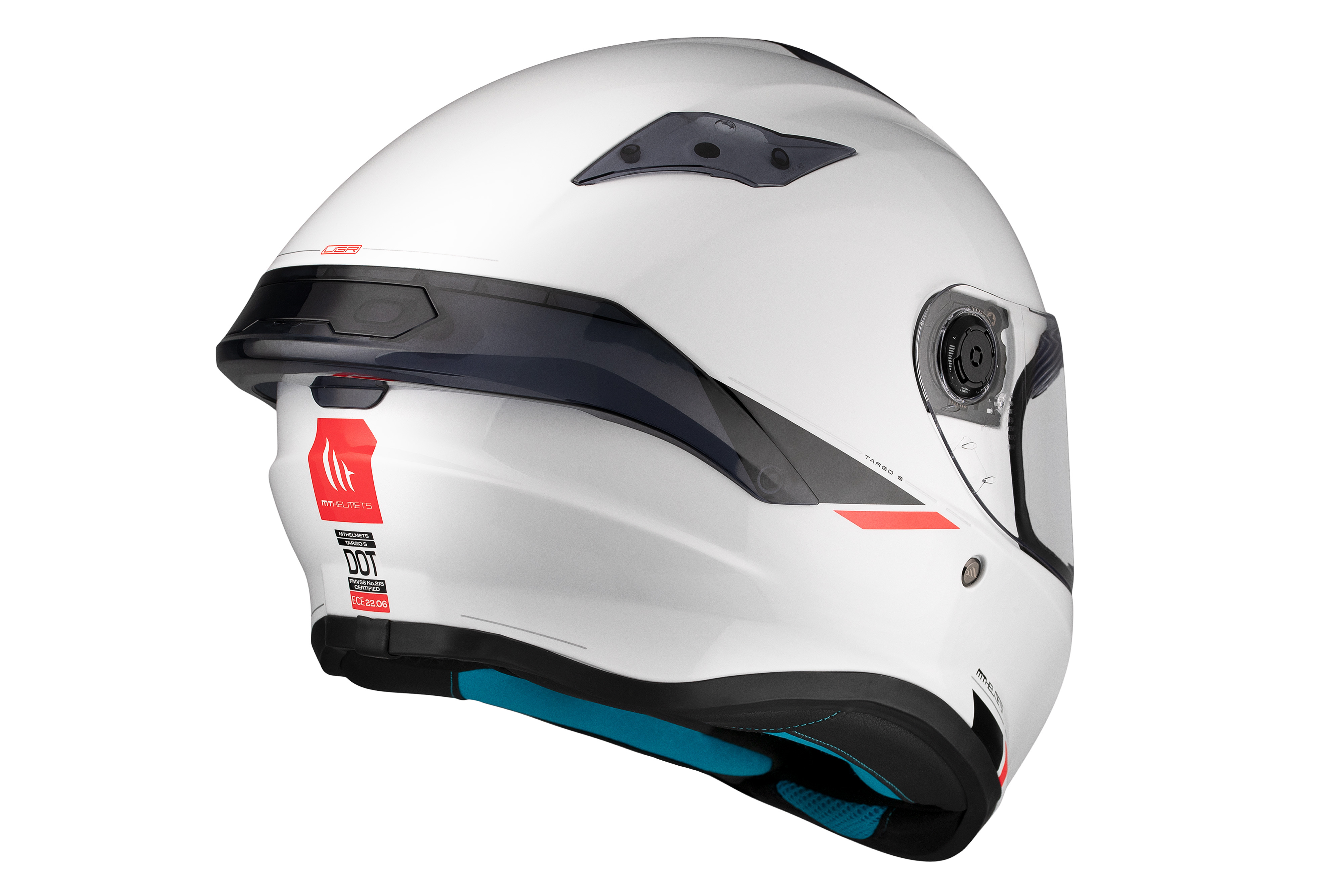 CASCO INTEGRAL MT TARGO S A0 BLANCO PERLA BRILLO (XS)