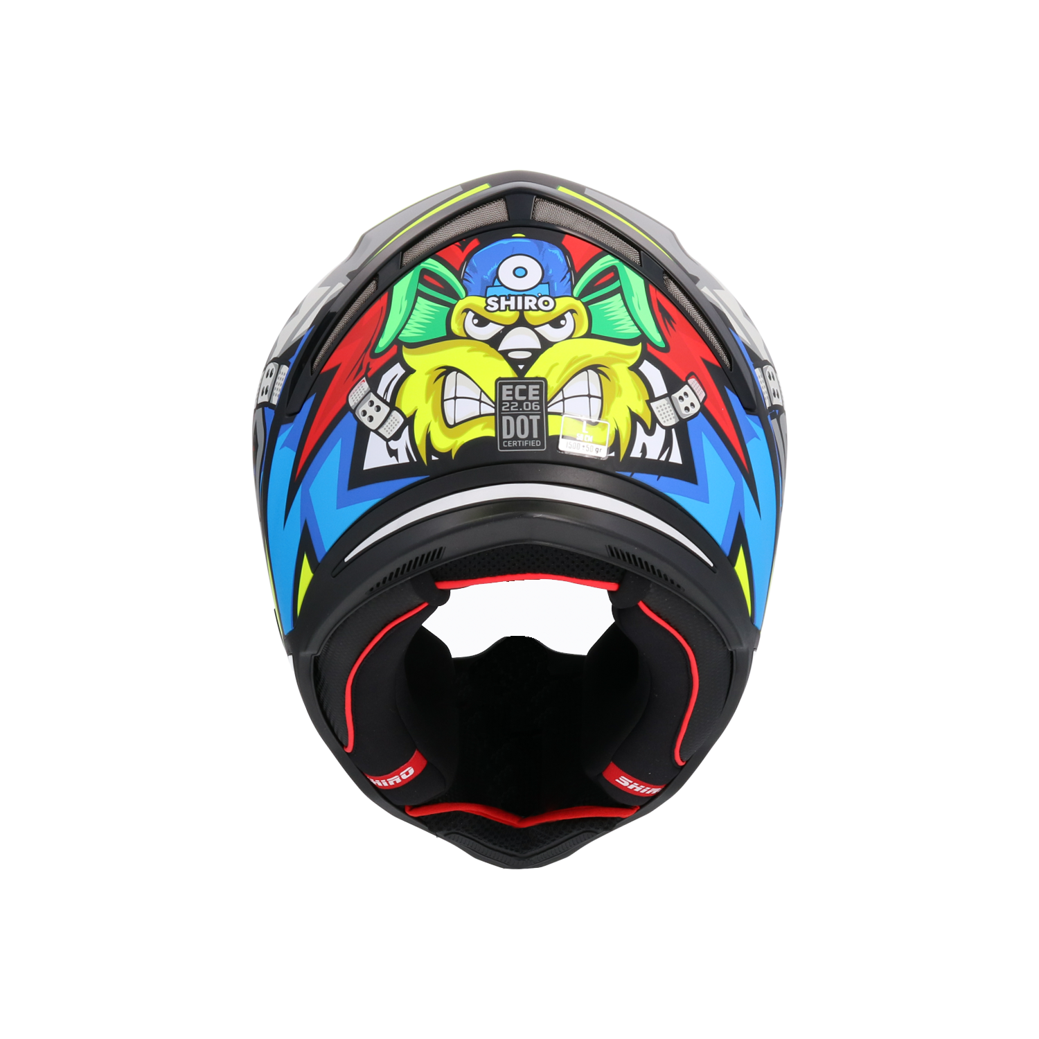SHIRO CASCO HUNTER RACCON ROJO VENTA ON LINE  (M)